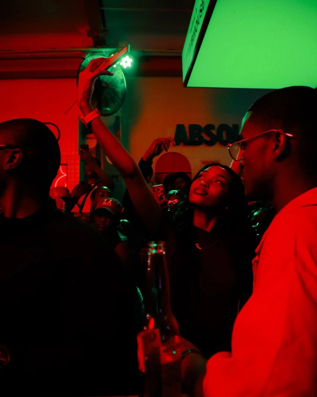 Vibrant Afrobeats party crowd at Night in Lagos Cape Town event