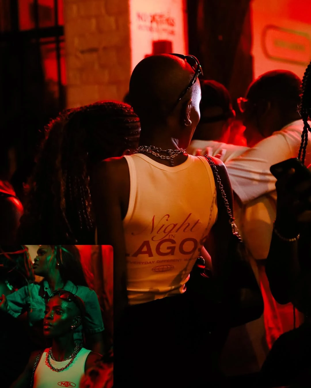 Lively Afrobeats crowd in stylish Afro-Luxe attire at Night in Lagos Cape Town
