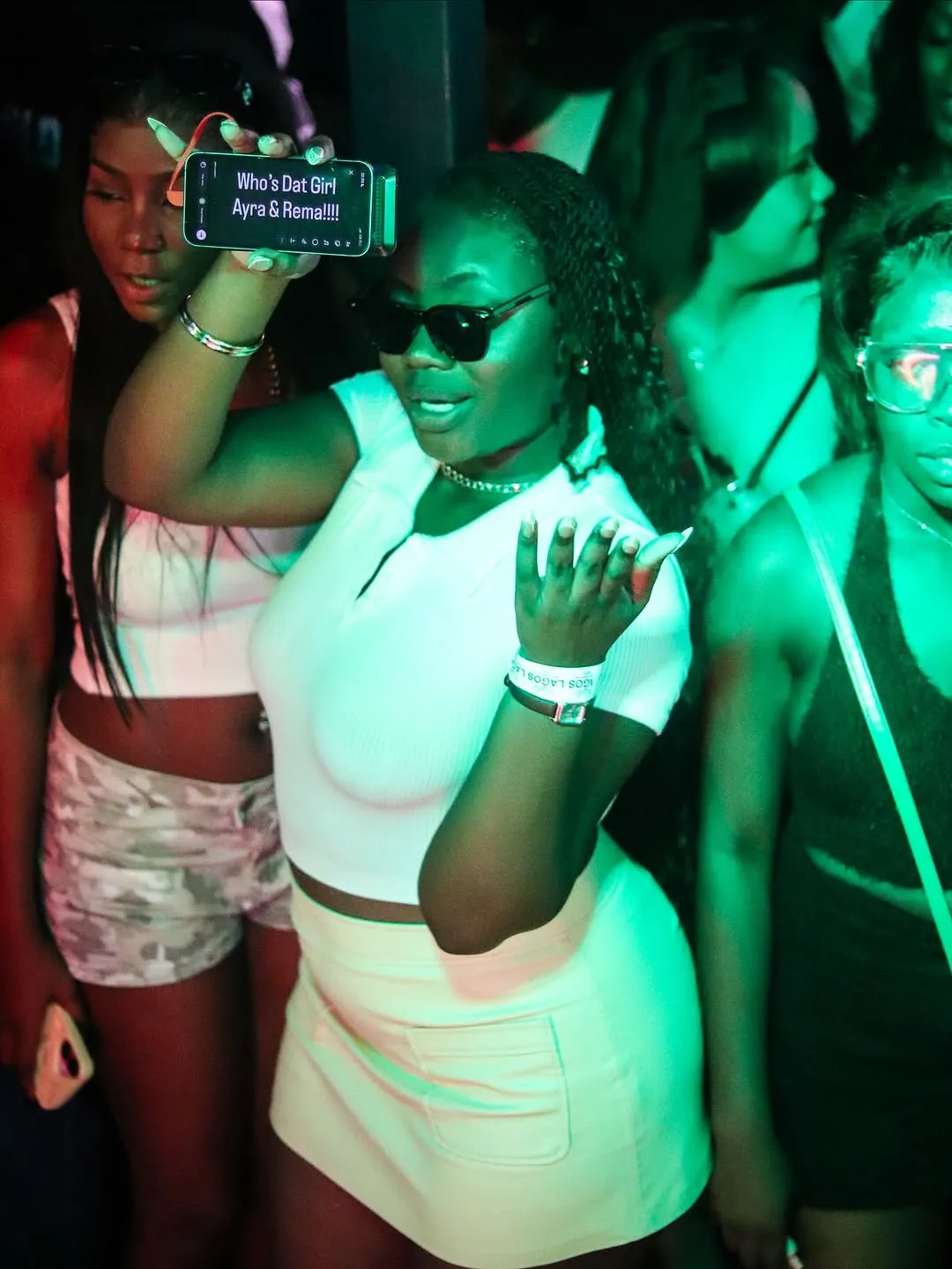 attendee posing confidently at Night in Lagos Joburg event